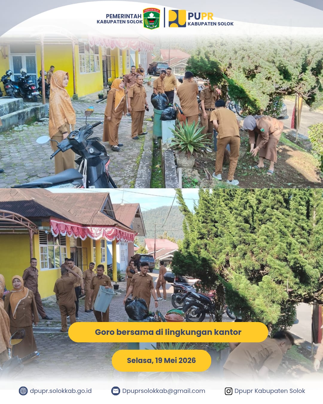Goro bersama di lingkungan kantor Dinas PUPR