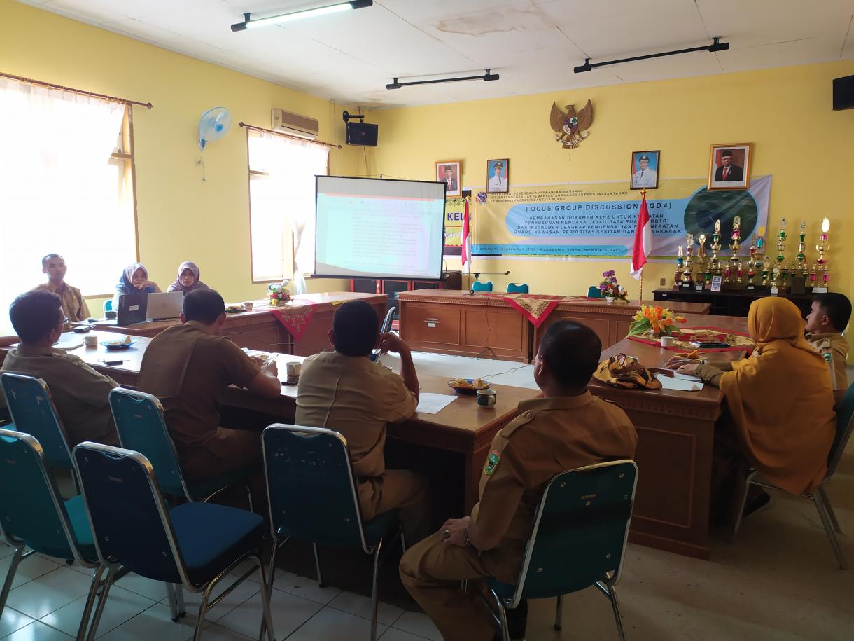 Tim Koordinasi Penataan Ruang Daerah (TKPRD) melaksanakan Rapat Pokja 