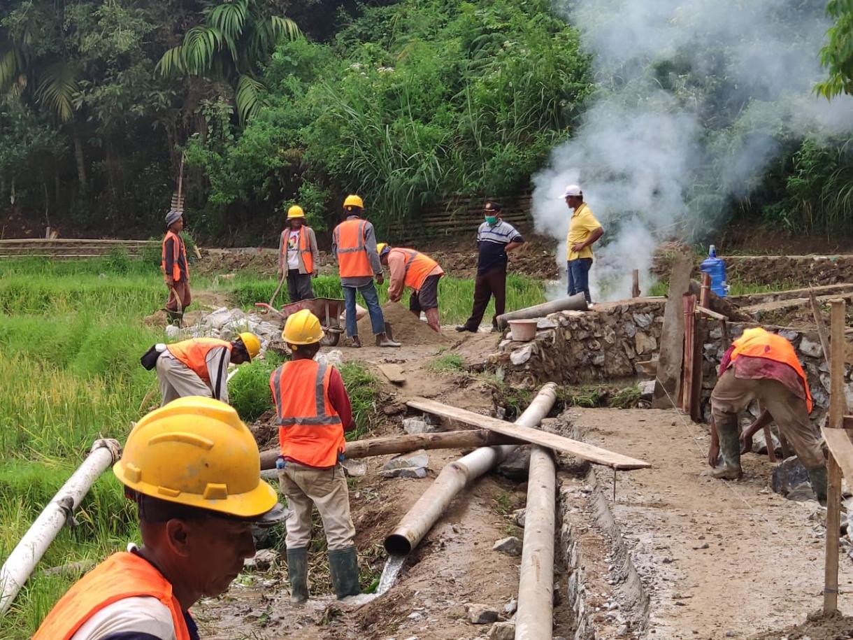 Monitoring Rehabilitasi Jaringan Irigasi Bdr. Galuang 