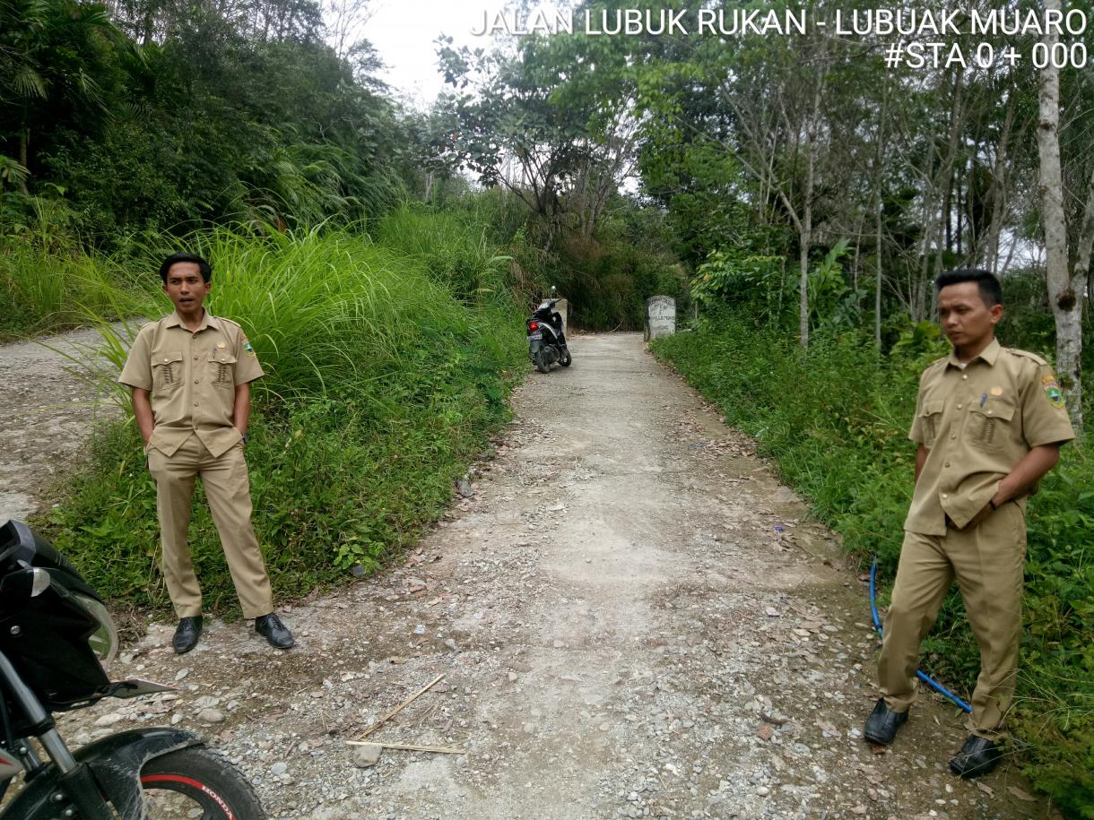 Survey Kondisi Jalan Lubuk Rukan - Lubuk Muaro