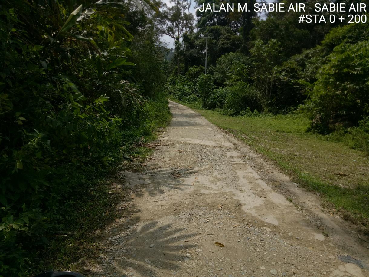 Survey Kondisi Jalan Muaro Sabie Aie - Sabie Aia