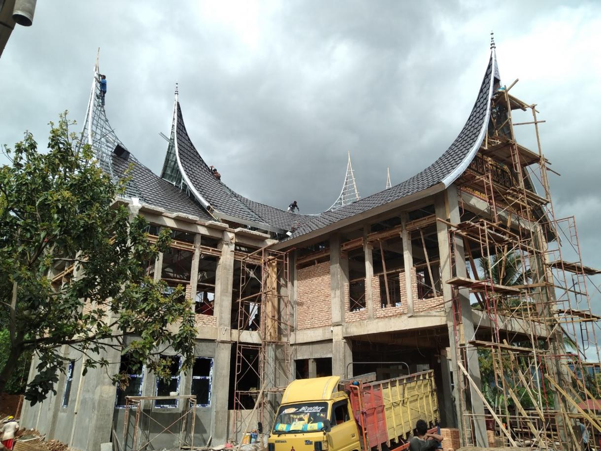 Progres Pekerjaan Kantor Camat Gunung Talang 