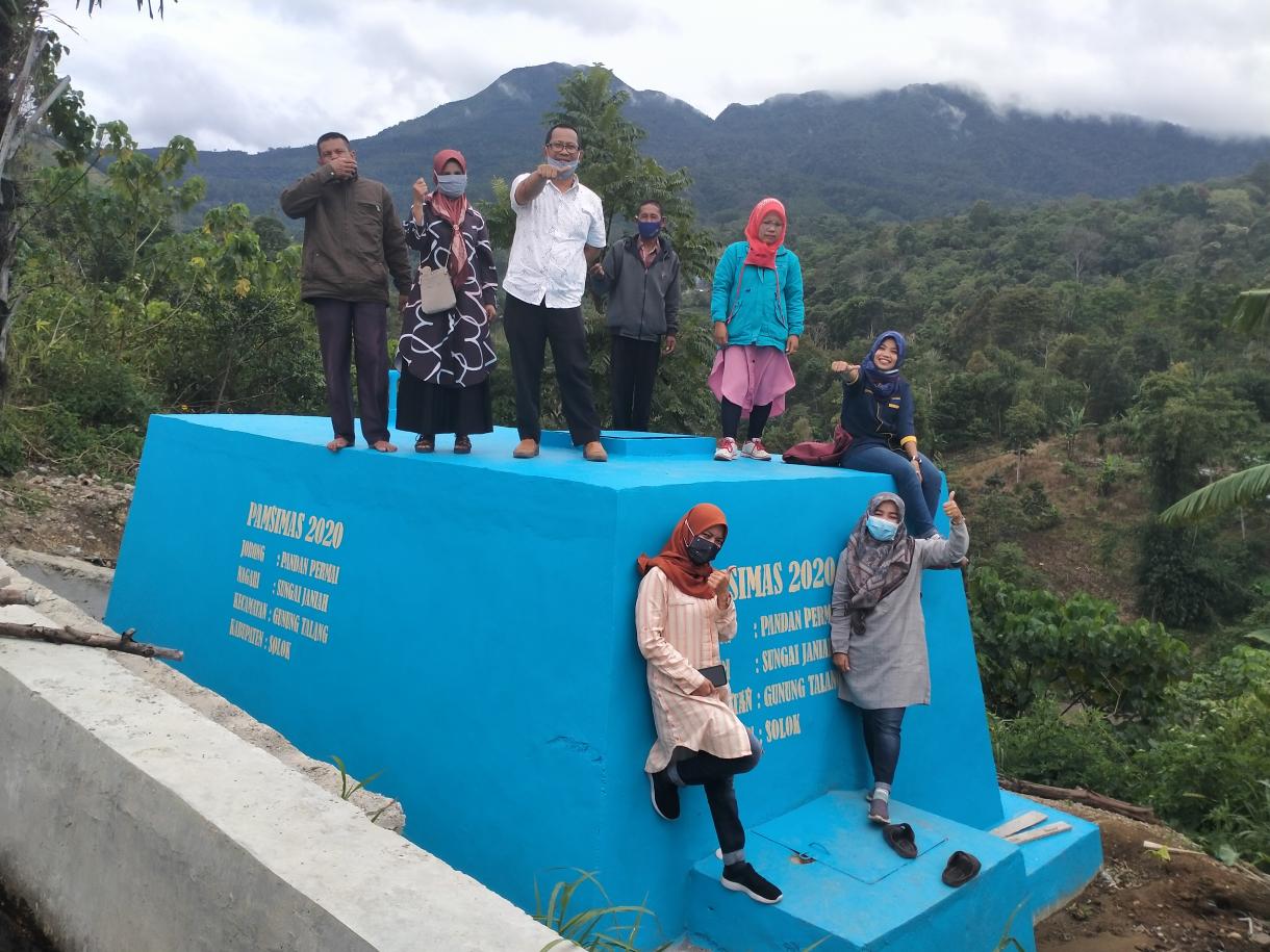 Uji Fungsi PAMSIMAS Th 2020 di Jorong Pandan Permai
